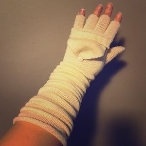 Knit fingerless gloves